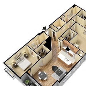 Luxury three bedroom apartment